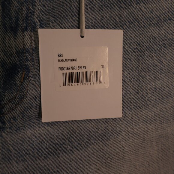 Pistola Womens Bri High Rise Slim Straight Ankle Jeans Light Wash Size 31 NWT - Picture 3 of 10